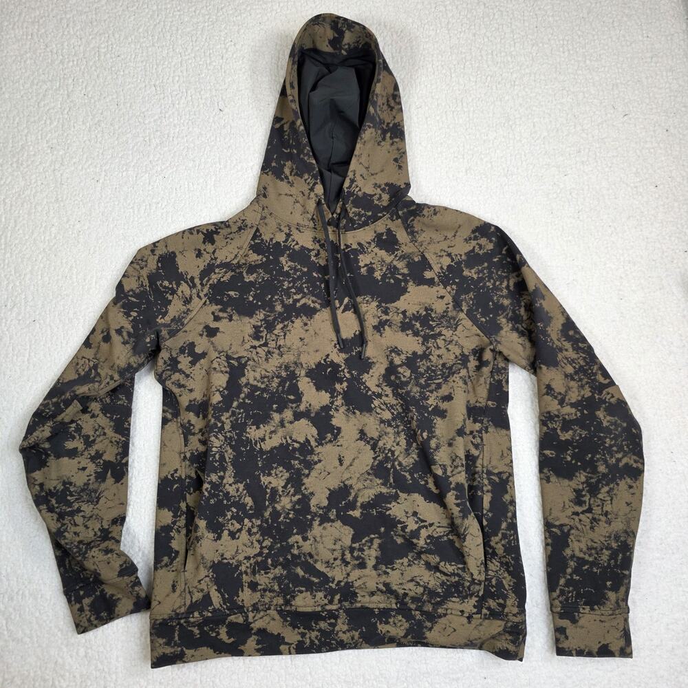 Lululemon Men's City Sweat Pullover Hoodie French Terry Graphite Gray Brown Sz M